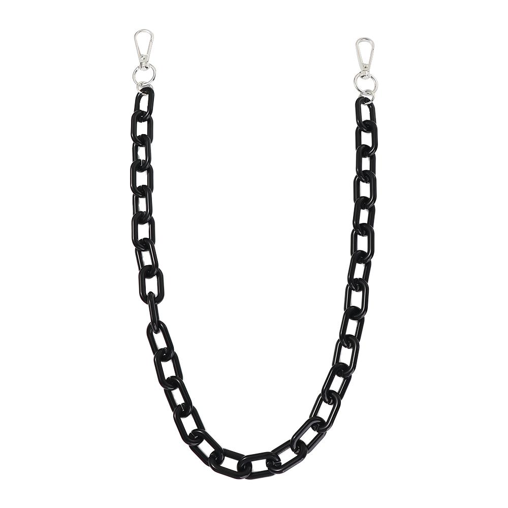 

Fluorescent Hip Hop Clothes Decoration Women Acrylic Chains Plastic Belts Punk Style Waist Chains Pants Chains Double Layer