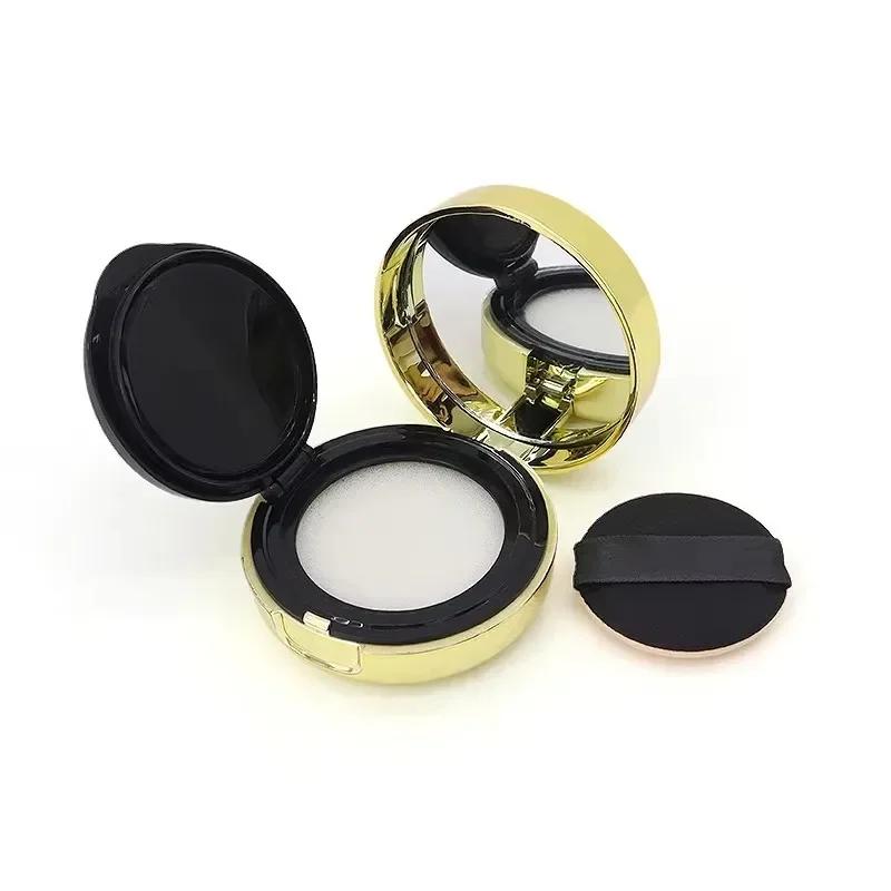 Air Cushion Foundation DIY Box Mini Niedliche Leere Puderquastenbox Tragbarer Spiegel für BB Cream Kosmetisches Make-up-Etui Behälter mit Schwamm