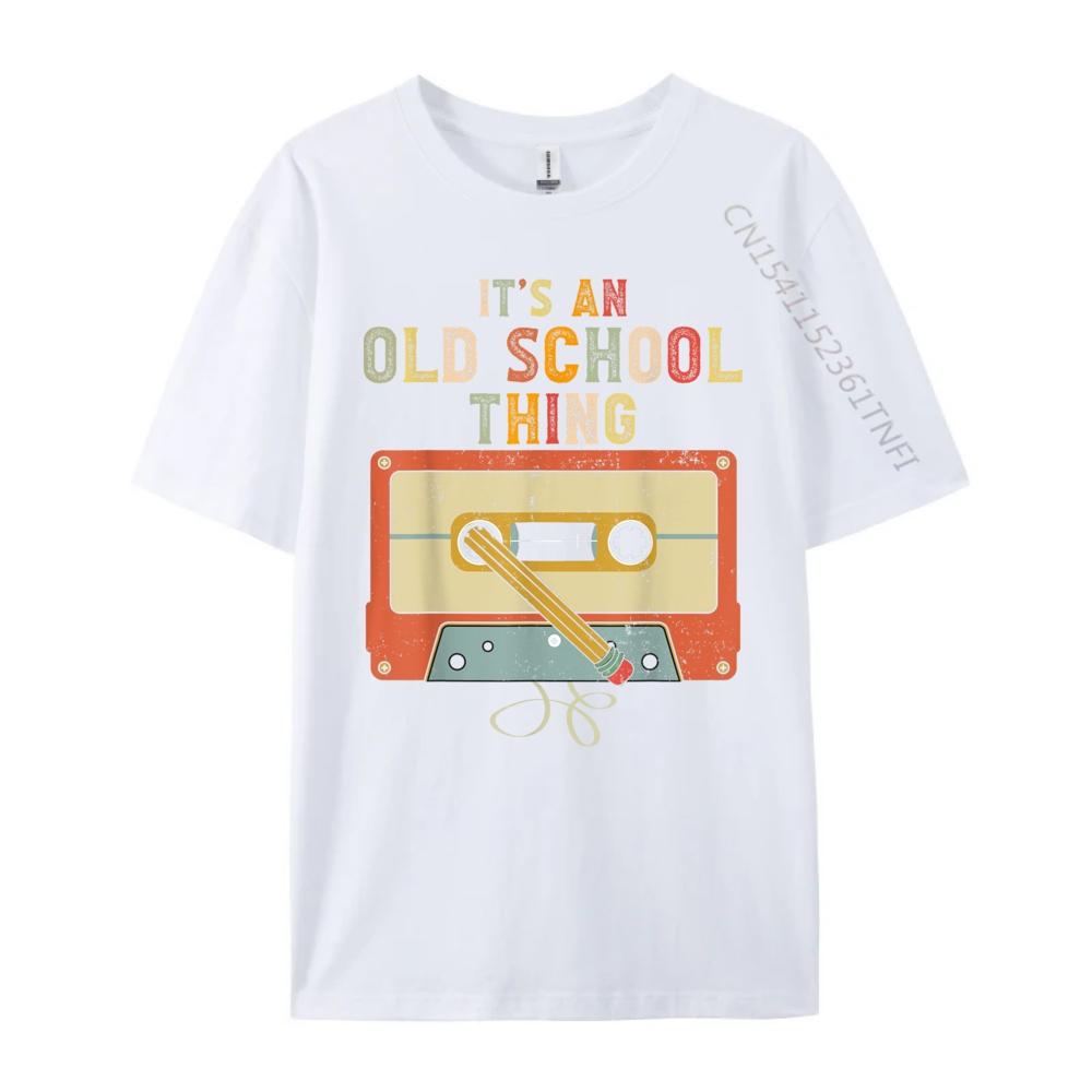 Retro Cassette Tape Music 80s 90s Women Plain T Shirts Wholesale Mans Year 2025 Graphic T Shirts Tshirts Unisex Vintage Style