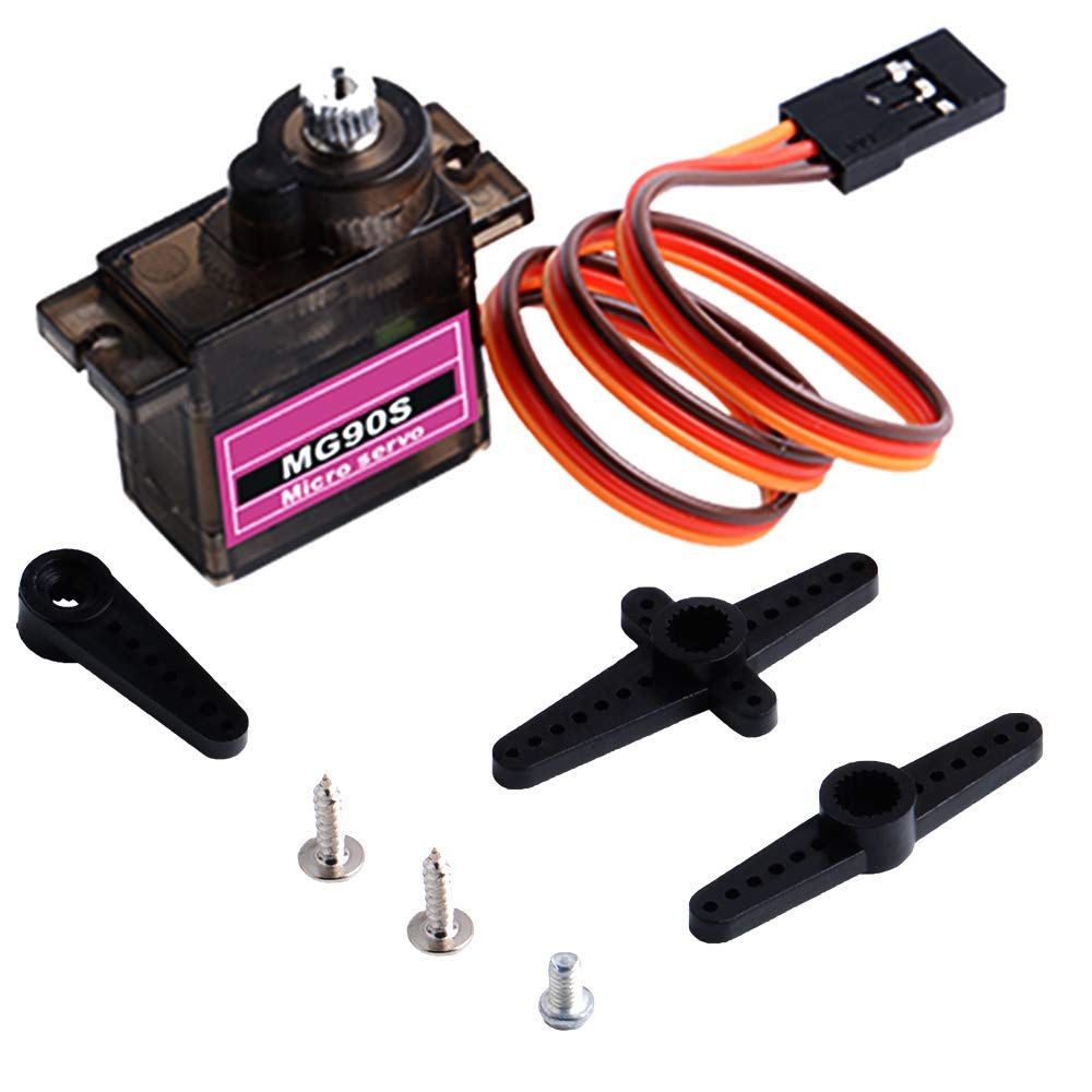 WINGONEER 10pcs MG90S ZOHD Volantex Metal Gear RC Micro Servo for Airplane RC Helicopter Car Boat Models