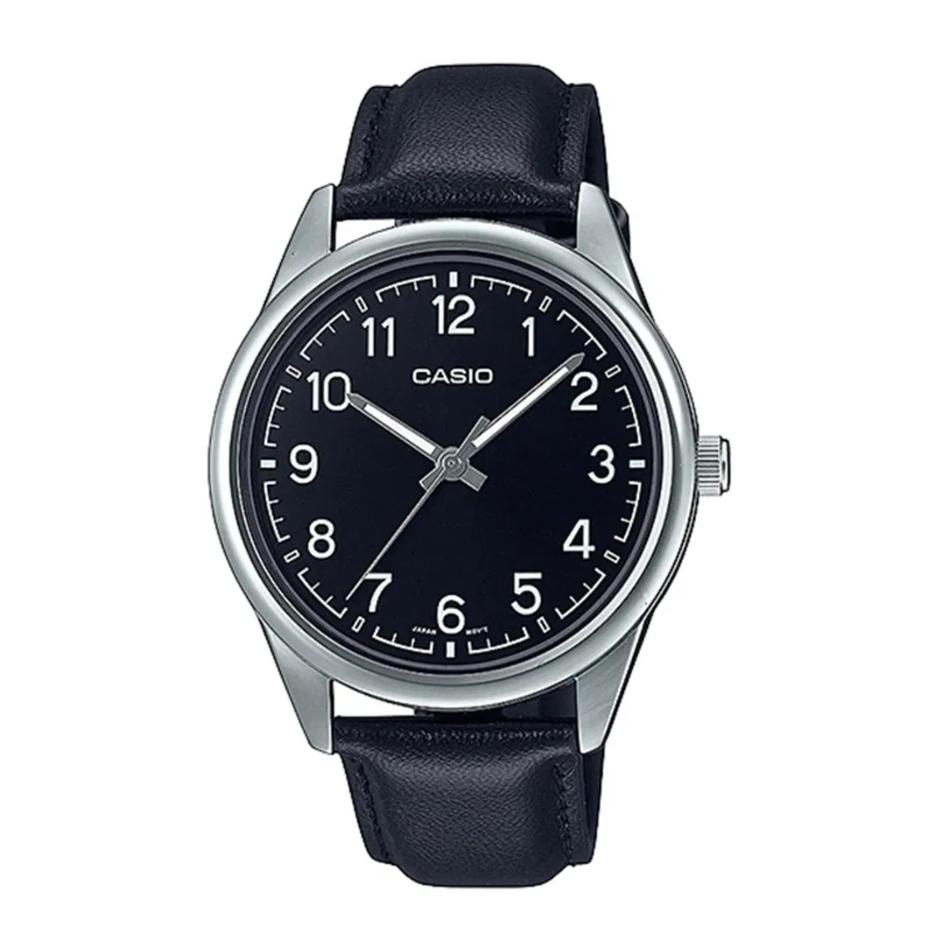 Casio Men's Leather Band Wrist Watch 2 Colors (MTP-V005L-2B4U/MTP-V005L-1B4)