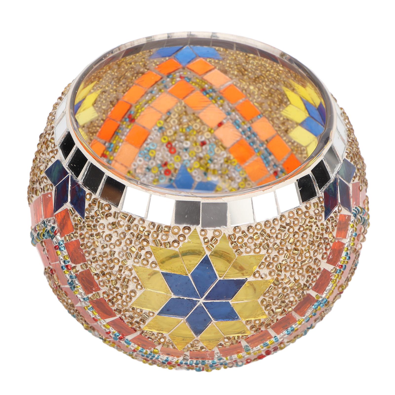 Мозаичный стеклянный подсвечник ручной работы, многофункциональный, изящный подсвечник, подставка для ручек, европейский стиль