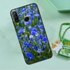 Blue Cornflowers Delphinium For Huawei Nova Y90 Y70 Y60 Y61 Y91 Y72 9 10 SE 12i 12s 11i 5T P60 Pro P20 P30 P40 Lite Case