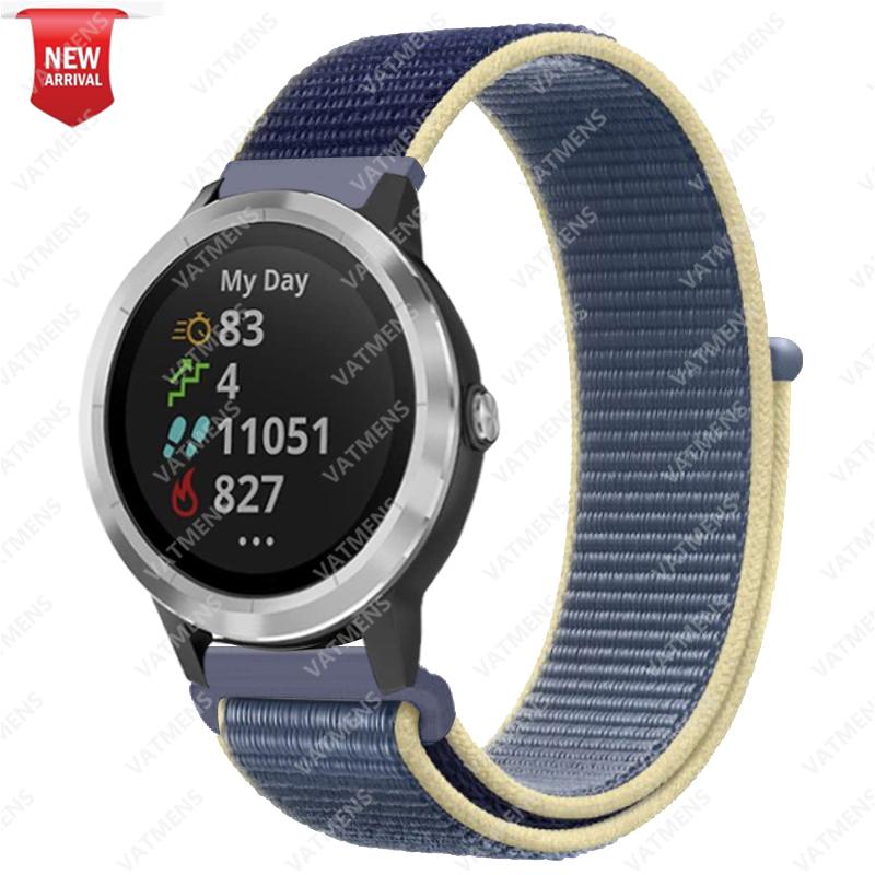 20mm 22mm Nylonarmband für Garmin Venu SQ 2 2s Forerunner 645 Smartwatch-Armband Armband Garmin Vivoactive 3 4 Armband