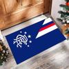 Rangers Football Bedruckter Flanell Teppich rutschfest weich Polyester Boden Teppich Indoor Dekor Matte für Schlafzimmer Wohnzimmer Sofa