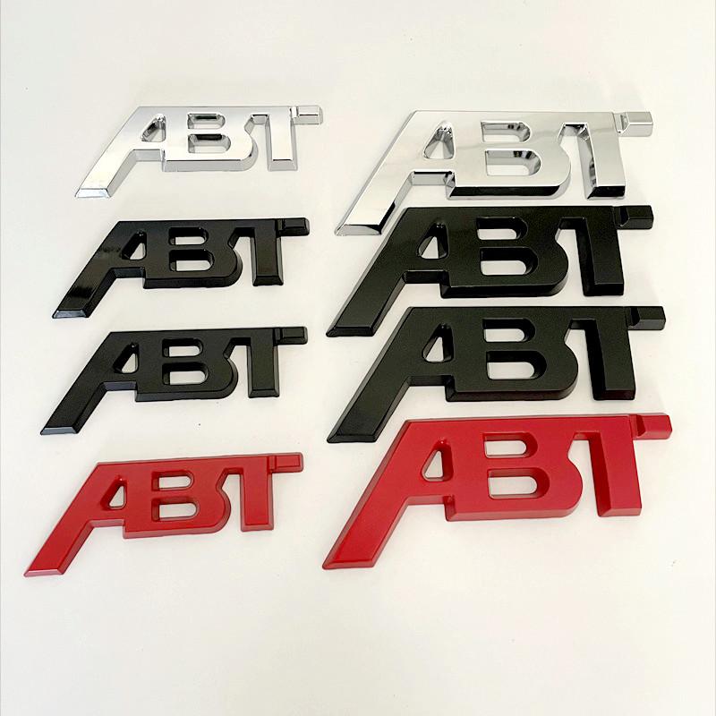 Für Audi RS3 3D Metall ABT Logo Buchstaben Auto Emblem Abzeichen Für Audi A5 A7 A1 SQ5 TT RS6 RS3 Q7 Q5 Q8 A3 VW Golf 7 ABT Aufkleber Zubehör