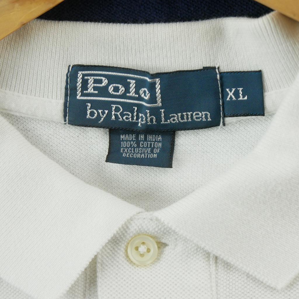 Seconde vie - Polo manches courtes Homme  Blanc - Bon état