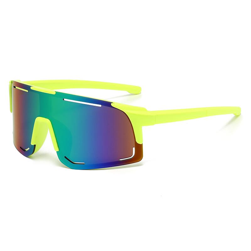 Fashion Children'S Colorful Cycling Glasses Personalized Sports Sunglasses Outdoor Mountaineering Integrated Eye Protection Sunglasses