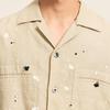 CROQUIS Men's 2025 Fall Oversized Linen Long Sleeve Shirt