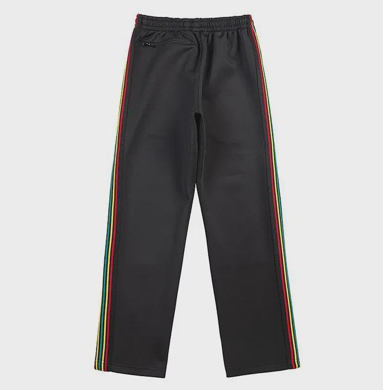 New High Street Fashion Loose Straight Butterfly Sports Pants - Unisex Black & White Striped Casual Trousers