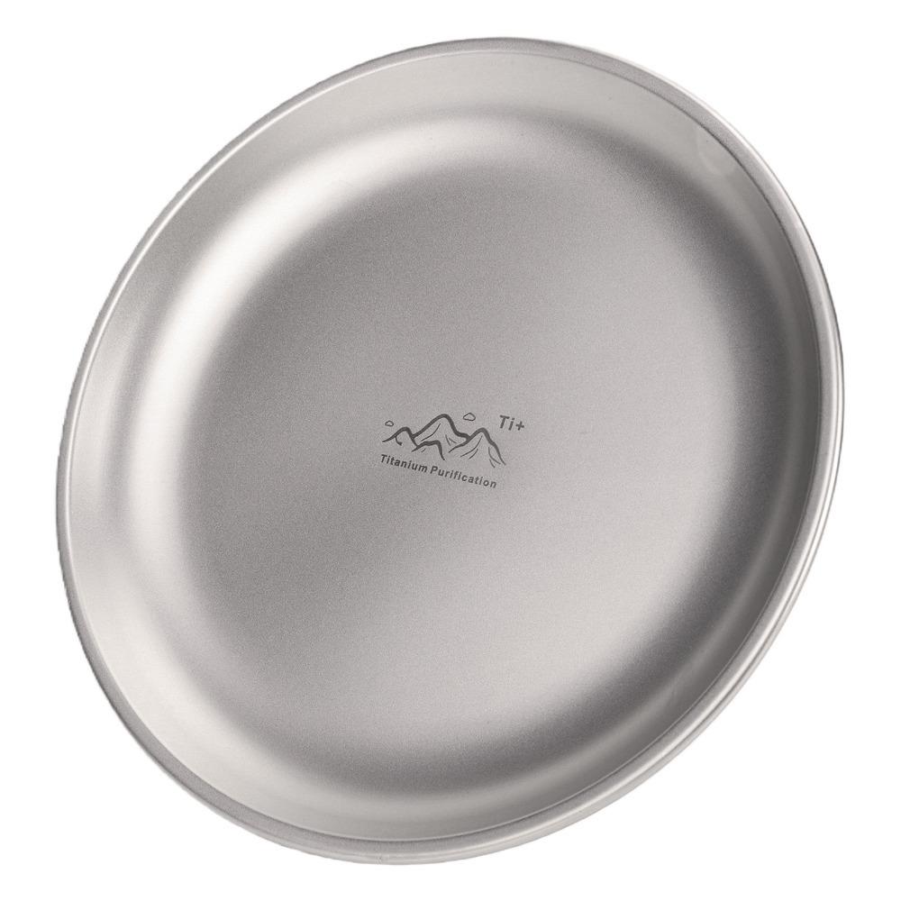 Ultralight Titanium Camping Plate Stackable Backcountry Dinnerware Camping Supplies