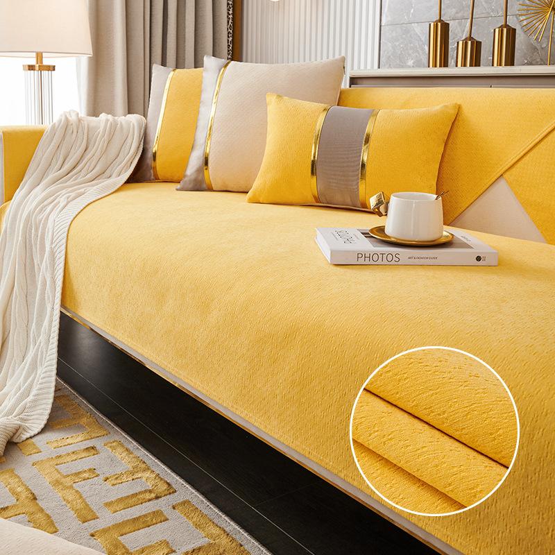 Nordic Entry Lux Style Sofa Cushion Four Seasons Universal Non-Slip Modern Simple Cushion Sofa Cover Slipcover All-Inclusive Cover Cloth