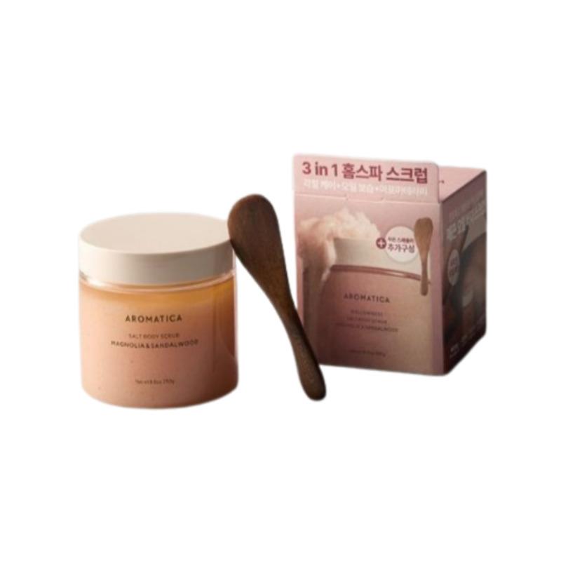 

AROMATICA Скраб для тела 300г Набор солей «Нежность» (Включает деревянную ложку)