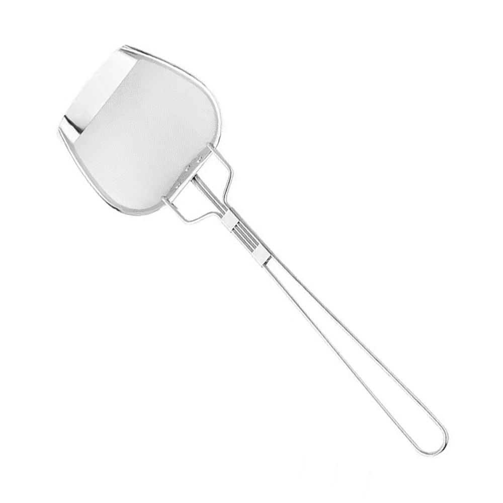 Durable 304 Stainless Steel Filter Spatula Coarse Mesh Premium Fine Mesh Filter Heat Resistant Fine Mesh Filter Spoon Tool