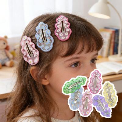 Flower Clouds Hair Clips Wave Child Hairgrips Fashion BB Clips  for Women Girls
