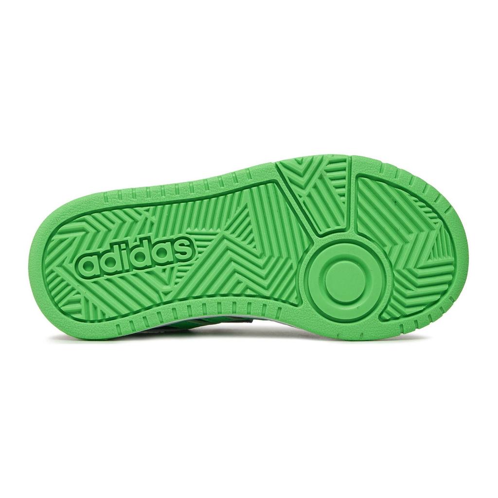 Adidas Neo Hoops 3.0 Vielseitige Bequeme Stoßdämpfende Strapazierfähige Low-Top Kinder-Sneaker Kinder-Sneaker Blau Grün IG6107