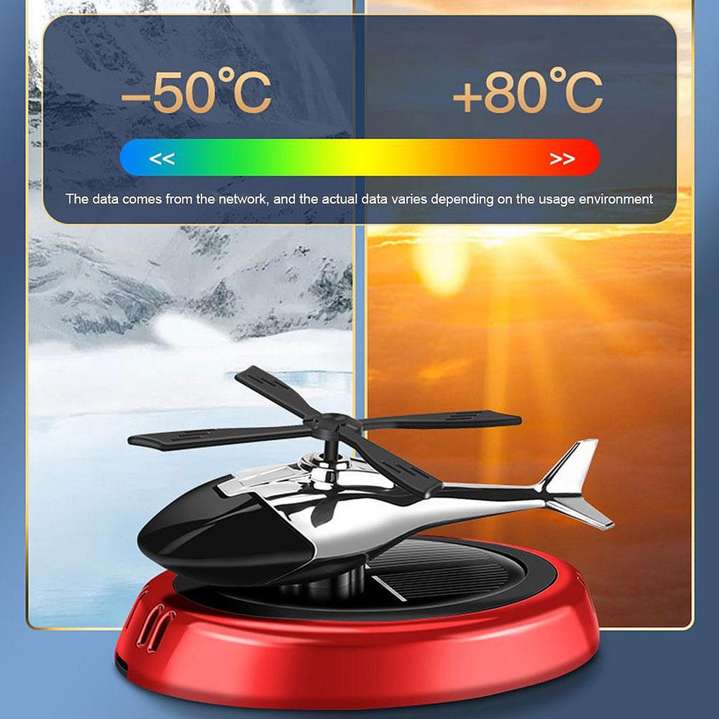 Helicopter Car Air Fresheners Rotating Solar Car Fresheners Airplane Car Perfume Relieve Stress & Purifie Odors for Home