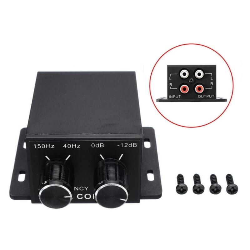 Subwoofer Bass Remote Volumes Control Knob Levels Frequency Equalizer for Car Amplifier Earbud