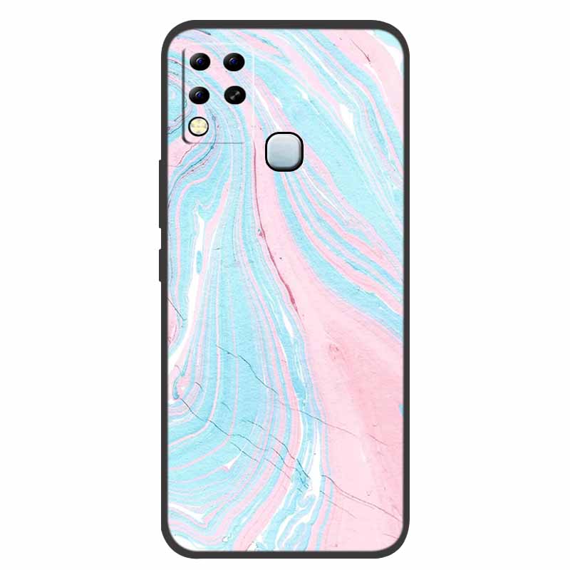For Infinix Hot 11 G37 Case X689F Marble Silicone Protective TPU Soft Back Cover for Infinix Hot11 G37 128GB Funda Cartoon Coque