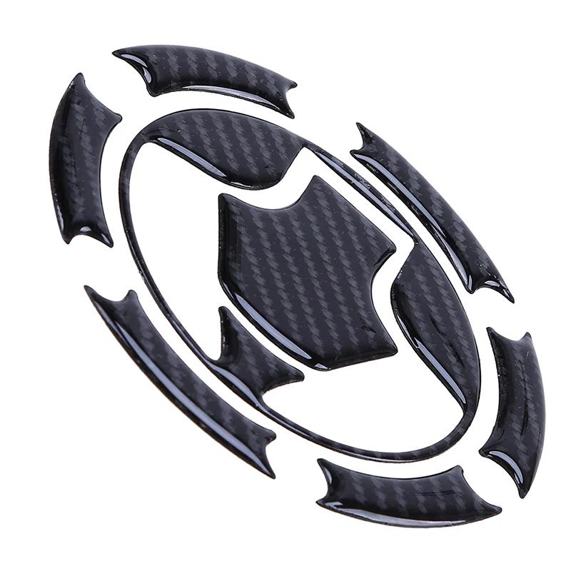 For Kawasaki Ninja ZX10R ZX14 ZX6R ZZR600 Z750 Motorcycle Fuel Gas Tank Cap Covers Pad Stickers Protector Carbon Fiber