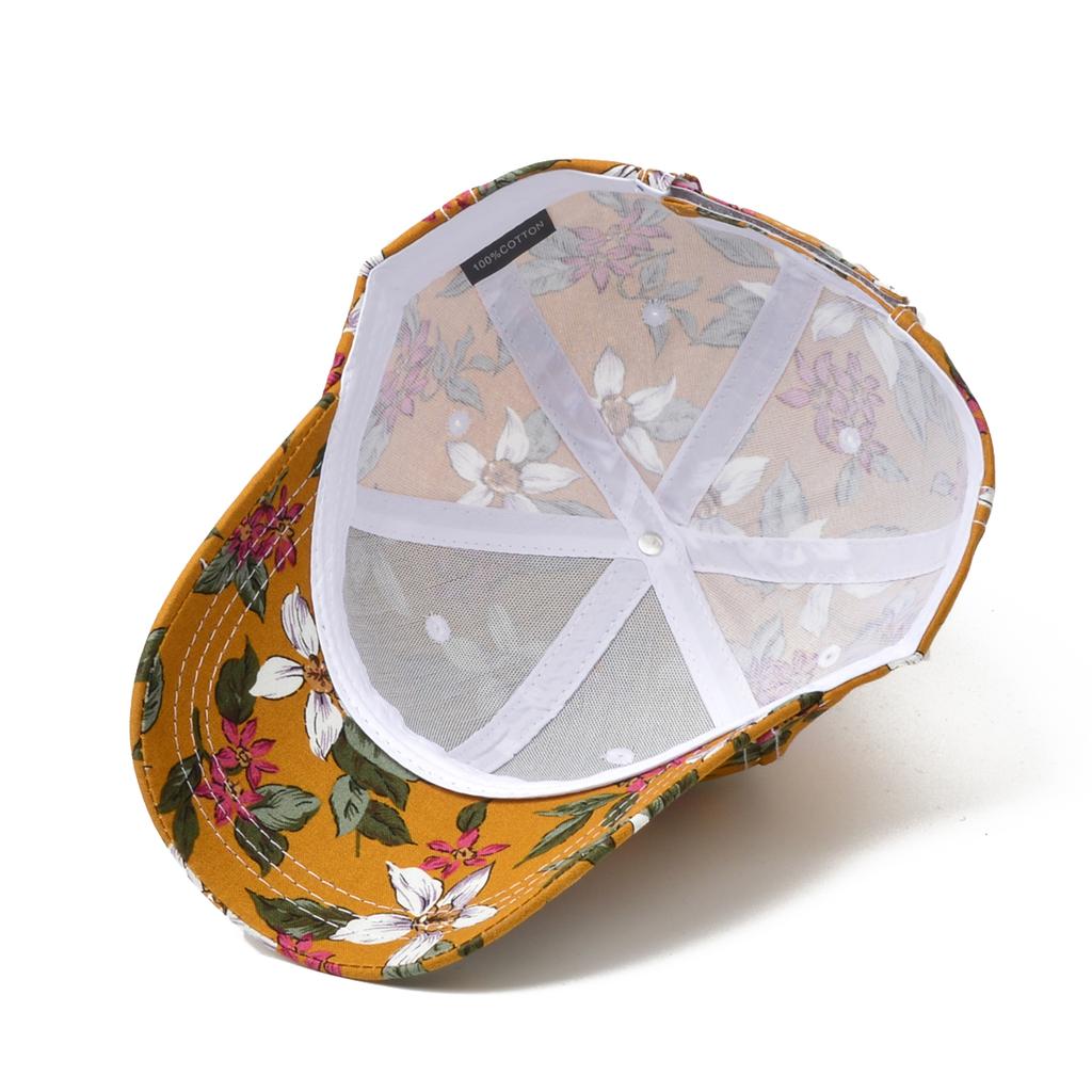 Northwood Damen-Baseballkappe mit Sonnencreme und Blumen-Print, für den Sommer, mit Hardtop-Baseballkappe für Frauen