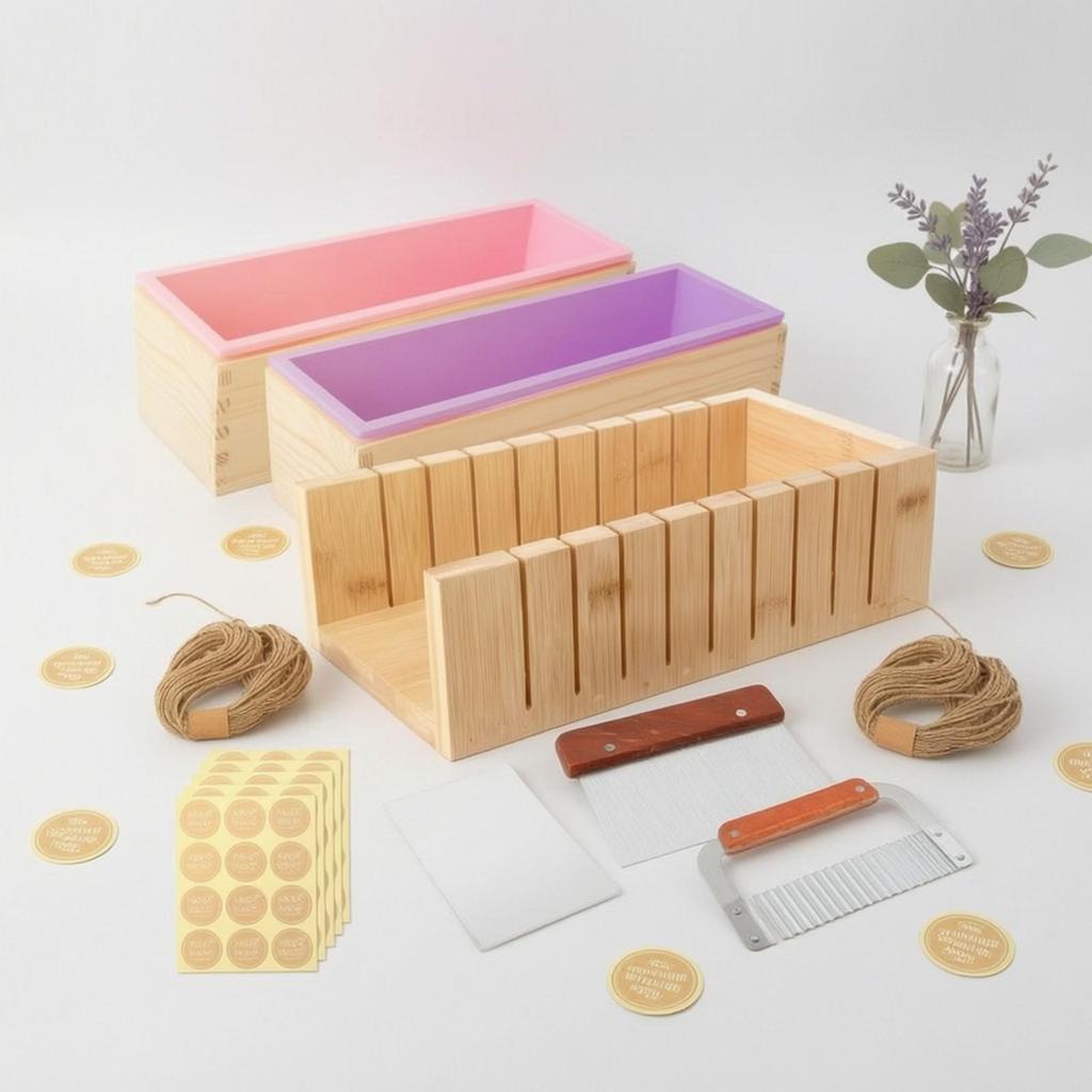 Soap Making Kit Rectangular with Silicone Mold Food Grade