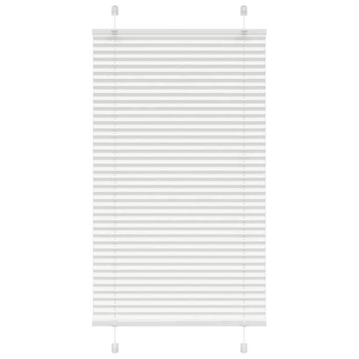 VidaXL Store plissé blanc 75x150 cm largeur du tissu 74,4 cm polyester, store plissé de fenêtre, store accordéon, store 4015495