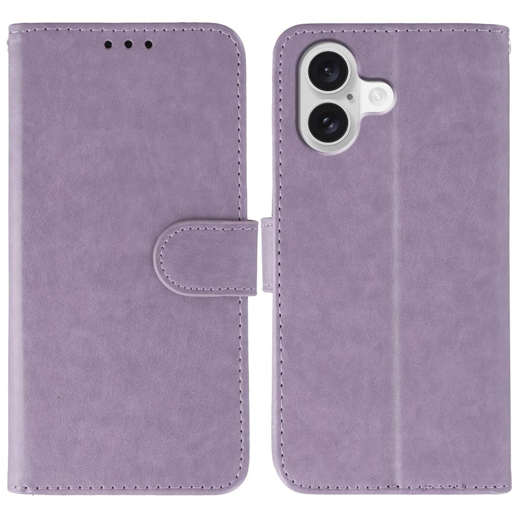 For iPhone 17 Case PU Leather Flip Wallet Phone Cover with Strap