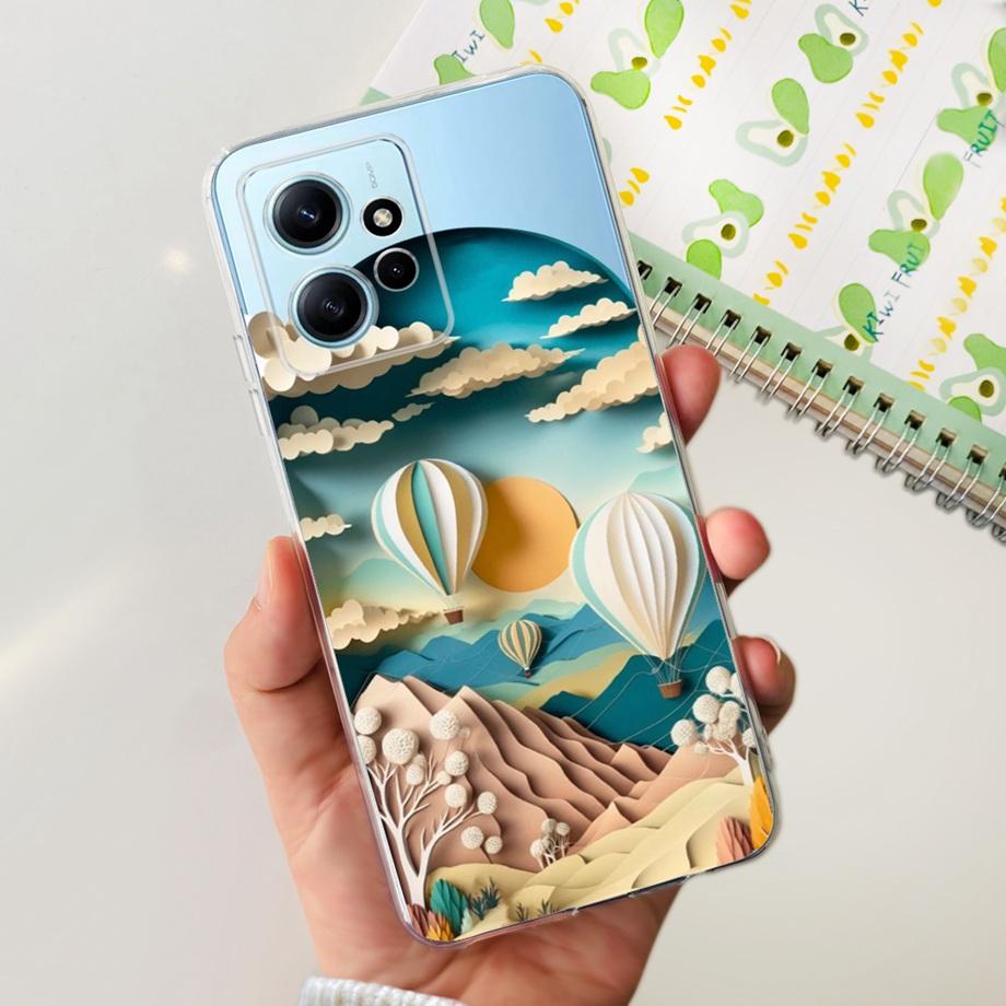 For Xiaomi Redmi Note 12 Pro 4G 5G Note 12s 12r Back Cover Phone Case Soft Clear Silicone Shockproof Protection Funda Coque Capa