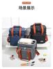 Large Double Deck Insulated Lunch Box Heavy Duty Polyester Cooler Bag Leakproof Waterproof Features Letter for Men Women Adults