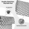 Suction Cups Shower Stall Mat Anti Slip Drainage Holes Bathtub Floor Mats Machine Washable Antibacterial Resistant Bathroom Mat