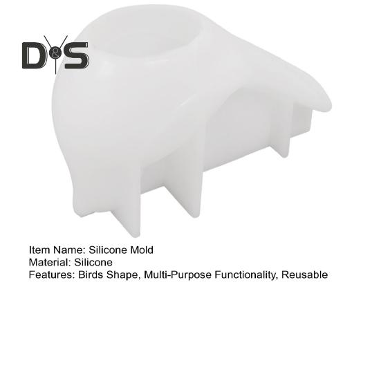 Silikonform Vogelförmige Displayform Kerzen Seifen Ornament Leicht zu lösende Form DIY Basteln Seife Schokoladenherstellungsform