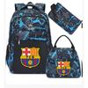 3-teiliges Schulrucksack-Set für Schüler Große Kapazität Oxford-Stoff Schultasche mit Schultergurt und Federmäppchen