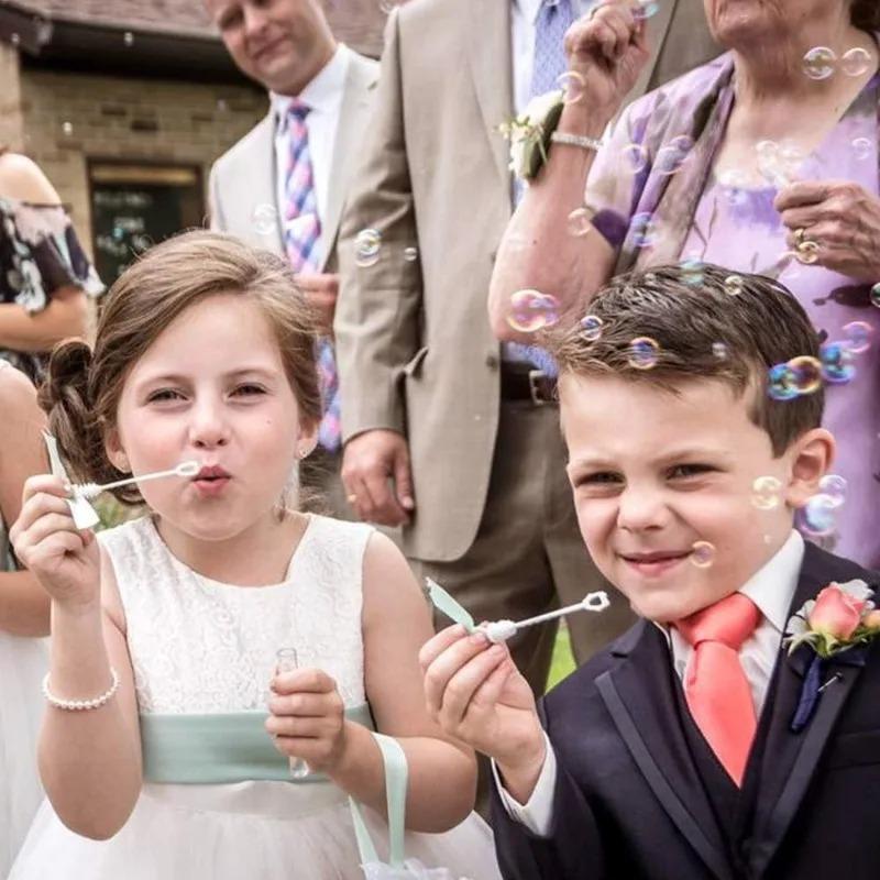 48/10pcs Colorful Bubble Soap Bottle Wand Soap Liquid Tube Kids Birthday Party Favors Pinata Filler Toys Wedding Gifts for Guest