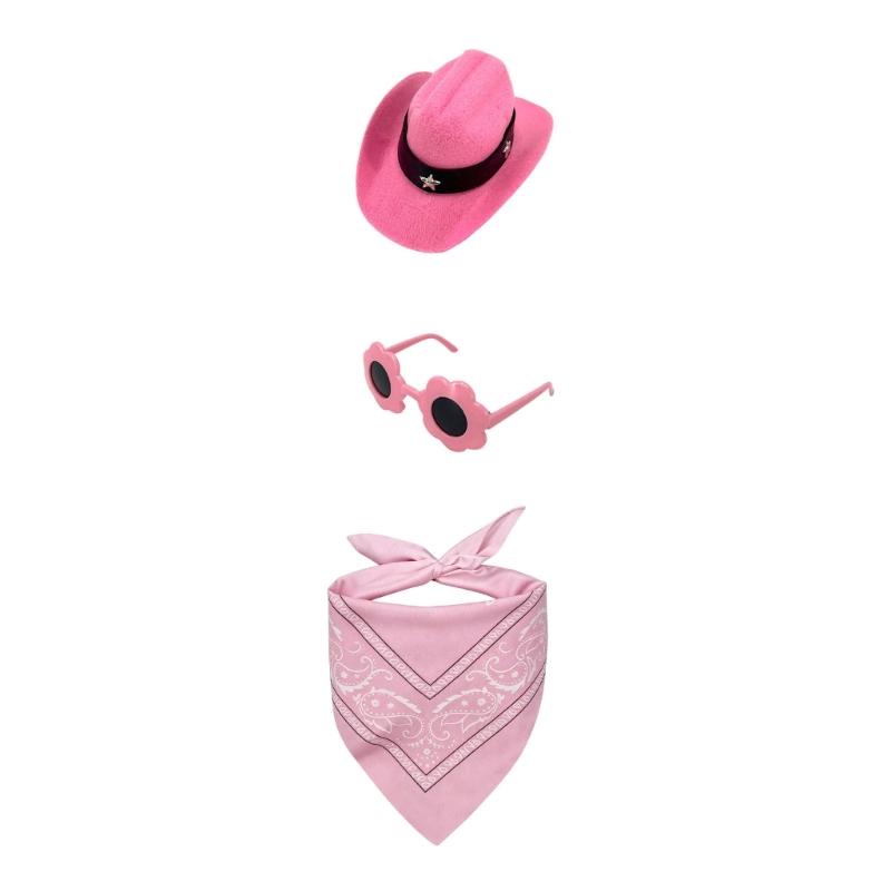 Porch Bird Clothes for 23 Inch Display with Coordinated Hat, Flower Glasses and Scarf for Patio or Entry Display