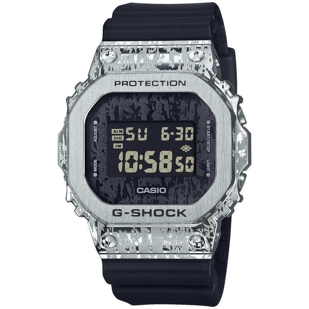 Casio G-Shock Watch Authorized Dealer Web Exclusive Metal-Covered Grunge Camouflage Series GM-5600GC-1JF Men's Black