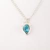 Blue Copper Turquoise Gemstone 925 Sterling Silver Jewelry Fashionable Pendant PP-56-43