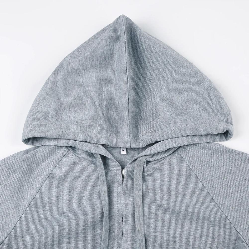VAYLA Casual Streetwear Basic Hooded Pockets Sweatshirt Tracksuit Solid Long Sleeve Hoodies