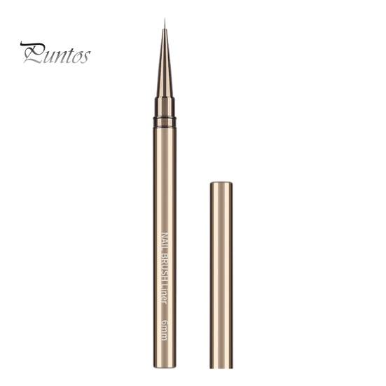 1/5Pcs Nail Art Brush Ultra-fine Nylon Hair Comfortable Grip Metal Body Portable Beginner Professional DIY Nail Art Color Drawing Liner Dotting Pen