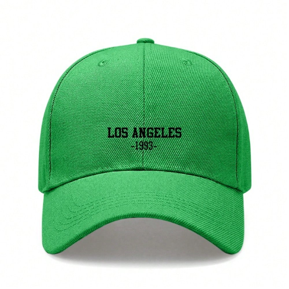 [Los Angeles Baseball Cap] 1993 Print Polyester Adjustable Breathable Casual Outdoor Sports Dad Hat For Men Women Travel Gift