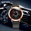 Sanda Men's Korean-Style Fashion Watch with Milanese Mesh Band - Waterproof Quartz