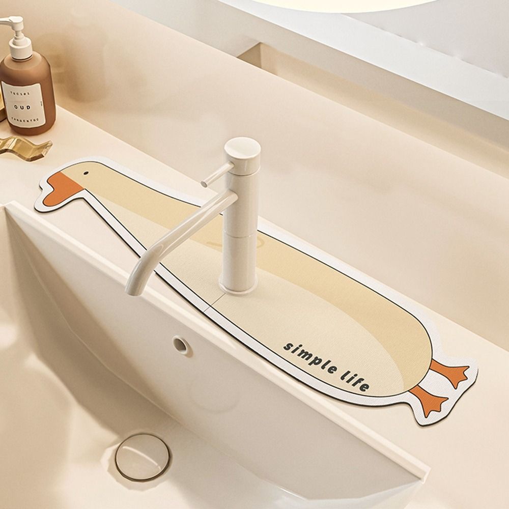 

Splash Sink Splash Guard Diatomite Drying Mat New Faucet Absorbent Mat kitchen Style 3