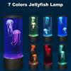 7 Colors LED Jellyfish Lava Lamp Creative Ocean Themed Mood Night Light USB Powered Desktop Decor Lamp for Home Decoration Gift