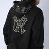 MLB Old Flower Sweatshirts Unisex Black Hooded Moderate Regular 3AHDM0114-50BKS