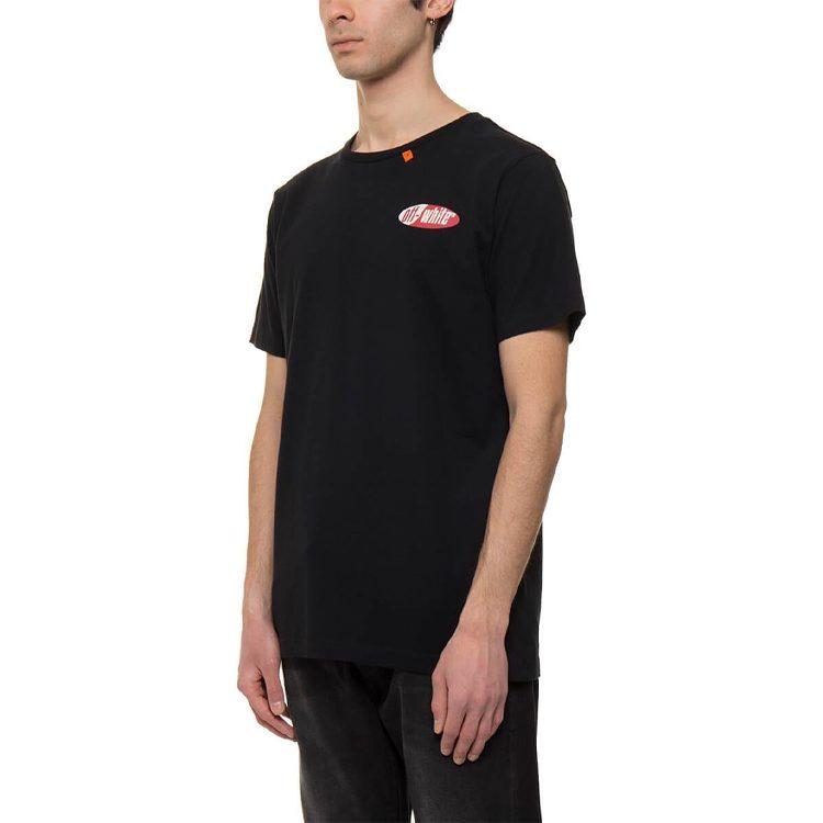 OFF WHITE SS19 T Shirts Men's Crew Neck Moderate Heavyweight OMAA027S191850061020