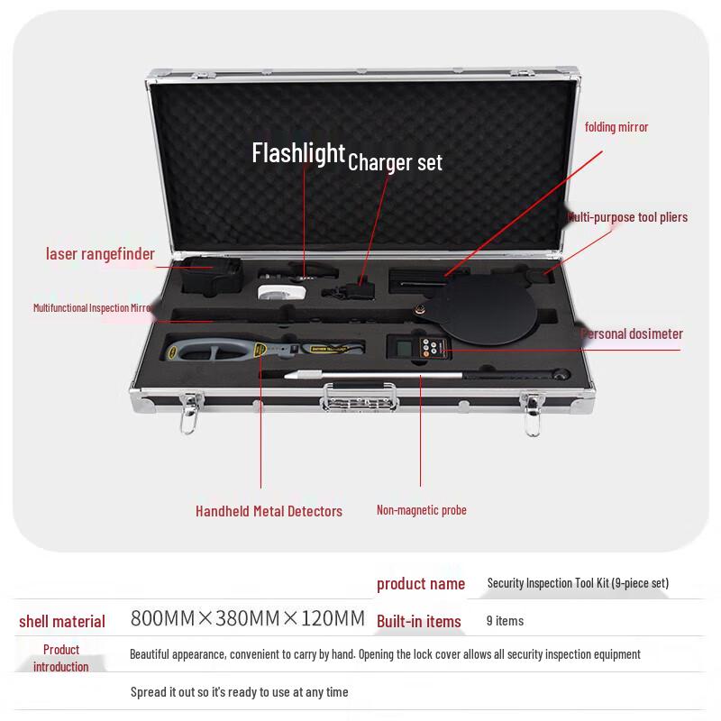 DARKFOX Portable Security Inspection Tool Kit