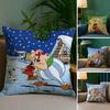 Cartoon A-Asterix And O-Obelix Pillow Case Sofa Living Room Bedroom Double-sided Printing Square Cushion Nap Time Cushion Cover