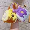 Cake Appearance Swiss Roll Pendant Stuffed Cartoon Plush Keychain  Festive Decor