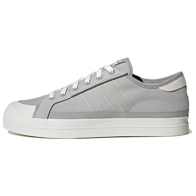 Adidas Neo City Canvas Slip Resistant Durable Lightweight Low Top Skate Shoes Unisex Sneaker Silver Gray IE0417