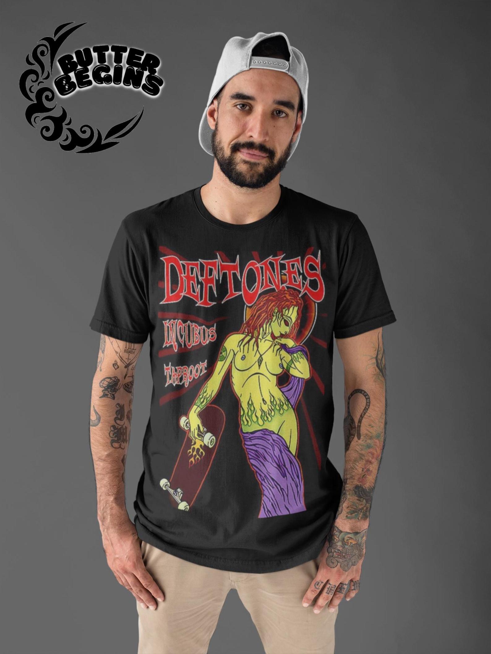 90s Deftones Shirt: Grunge Music Band Graphic Tee 2XL